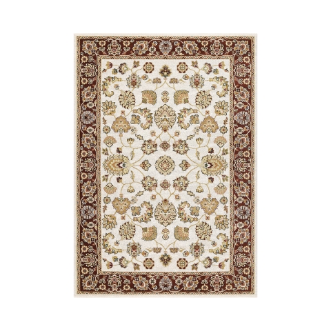 Tapis classique salon persan crème Babil Promotion