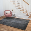 Tapis moderne gris foncé Feel Vente