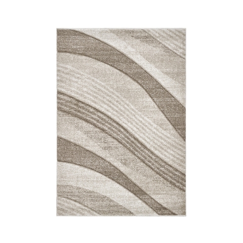 Tapis design salon beige Funny Promotion