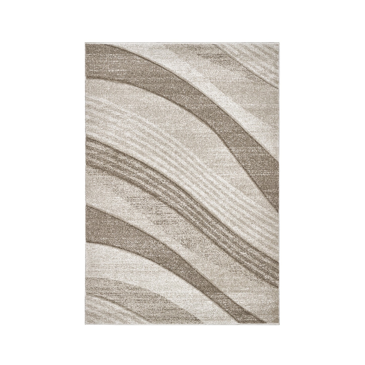 Tapis design salon beige Funny Promotion