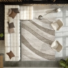 Tapis design salon beige Funny Vente