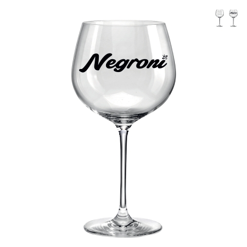 Set de 2 verres à pied cuisine pub bar 780 ml Fatti un Ape Negroni Promotion