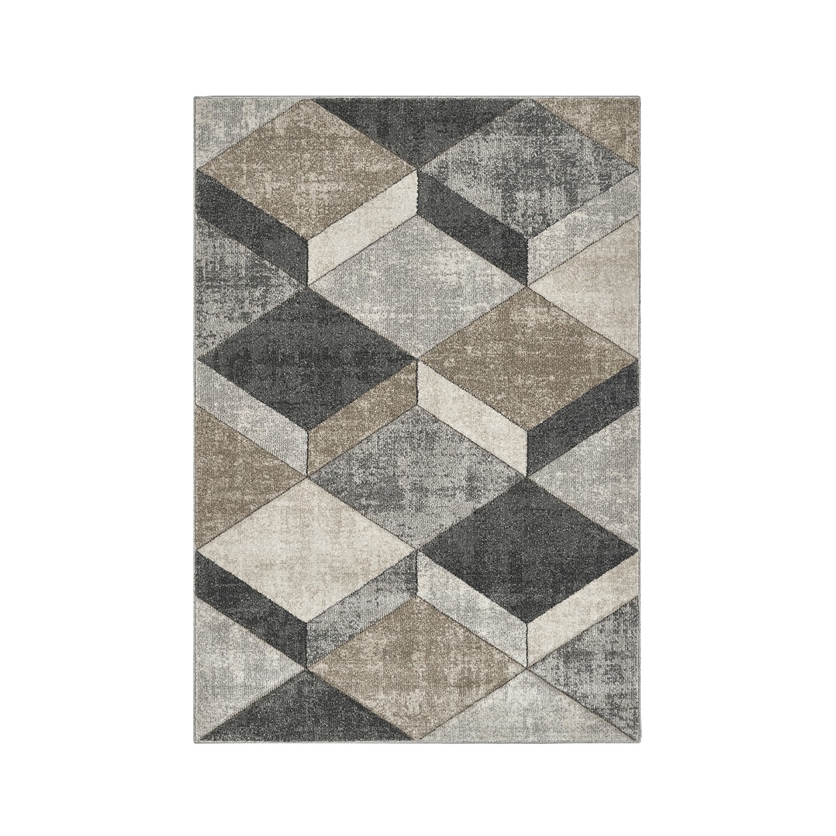 Tapis de salon moderne gris et beige Funny Promotion Tapis de salon moderne gris et beige Funny Promotion
