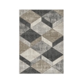 Tapis de salon moderne gris et beige Funny Promotion