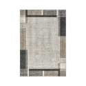 Tapis moderne à motifs géométriques gris et beige Funny Promotion