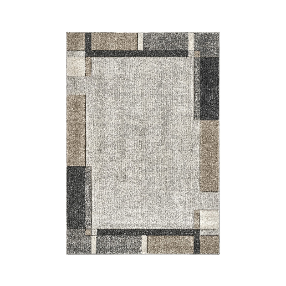 Tapis moderne à motifs géométriques gris et beige Funny Promotion Tapis moderne à motifs géométriques gris et beige Funny Promotion