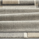 Tapis moderne à motifs géométriques gris et beige Funny Vente