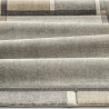 Tapis moderne à motifs géométriques gris et beige Funny Vente