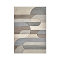 Tapis moderne design gris et beige Funny Promotion
