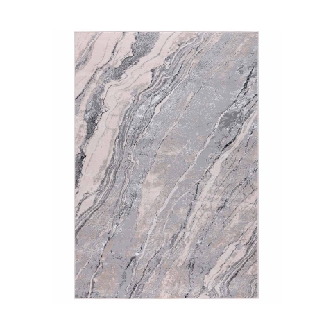Tapis gris salon moderne Nevada Promotion