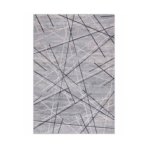 Tapis gris moderne pour salon Nevada Promotion