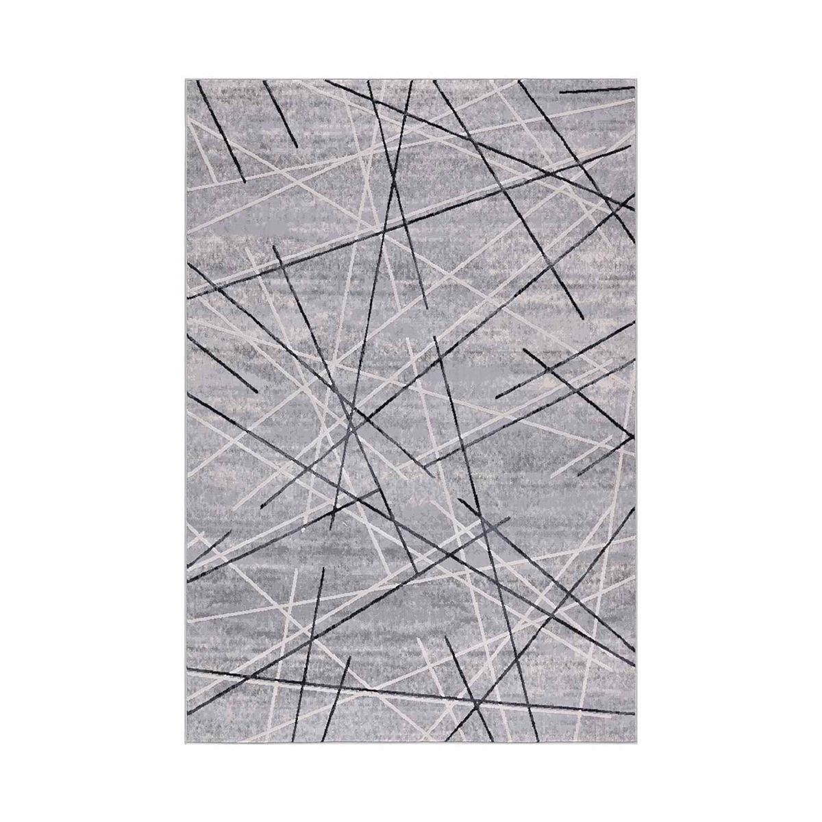 Tapis gris moderne pour salon Nevada Promotion