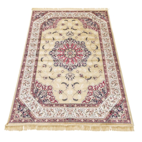 Tapis persan doré pour salon Rubine Promotion