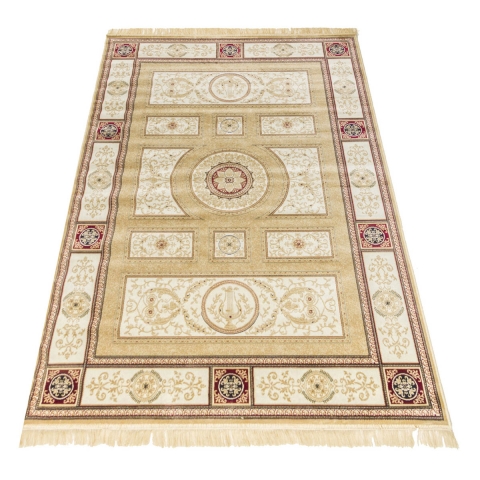 Tapis persan couleur or pour salon Rubine Promotion