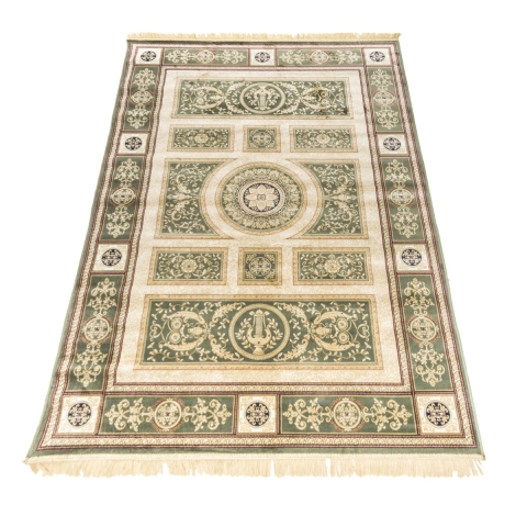 Tapis de salon style persan vert Rubine Promotion