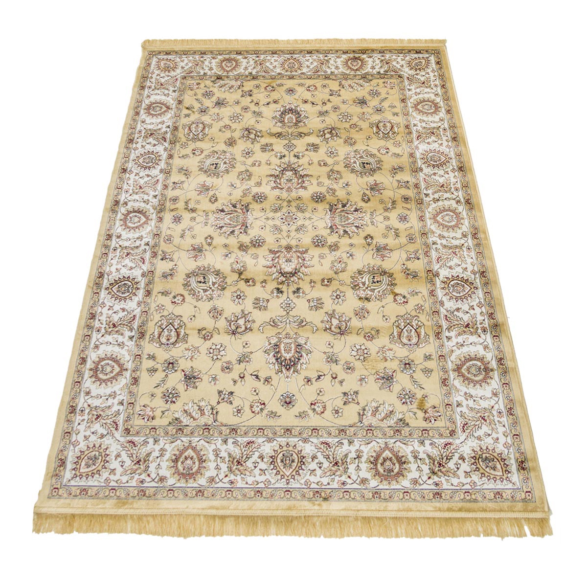 Tapis style persan pour salon couleur or Rubine Promotion