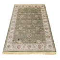 Tapis vert salon persan Rubine Promotion