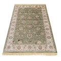 Tapis vert salon persan Rubine Promotion