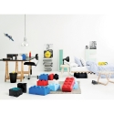 Conteneur carré empilable LEGO Brick 4 boutons 