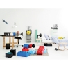 Conteneur carré empilable LEGO Brick 4 boutons 
