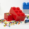 Boîte de rangement empilable avec couvercle LEGO Storage Brick 8 tenons 