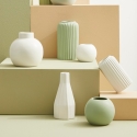 Vase en porcelaine pour fleurs et plantes design moderne blanc Atena Vente