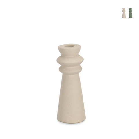 Porte-bougie design moderne porcelaine sablée 5x16 Freyr Promotion