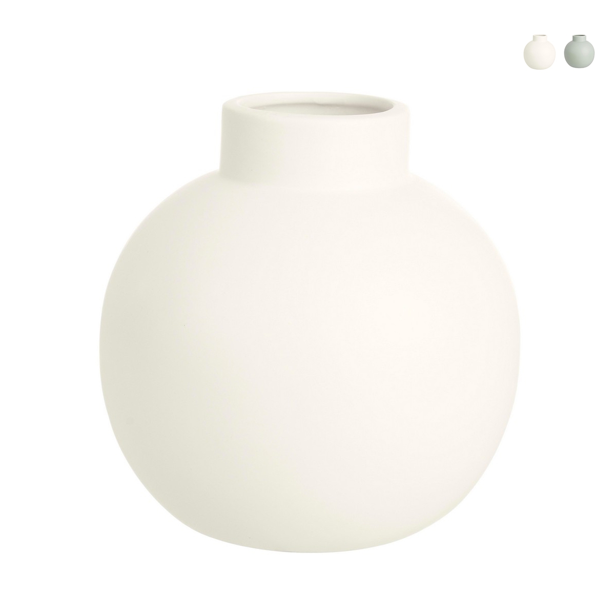 Vase design moderne sphérique à col en porcelaine Althea Promotion