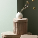 Vase design moderne sphérique à col en porcelaine Althea Offre