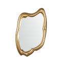 Miroir mural design asymétrique avec cadre doré Felipe Promotion