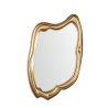 Miroir mural design asymétrique avec cadre doré Felipe Promotion
