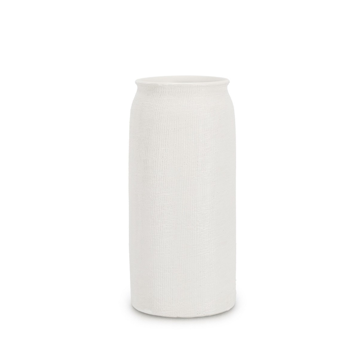 Vase cylindre design minimaliste céramique blanc 15x32,3 Papyrus Promotion Vase cylindre design minimaliste céramique blanc 15x32,3 Papyrus Promotion