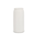 Vase cylindre design minimaliste céramique blanc 15x32,3 Papyrus Promotion