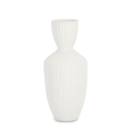 Pot de plantes et fleurs d'intérieur décoratif en céramique blanche Striped Promotion