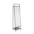 Miroir moderne sur pied intégral avec porte-manteau Ekbal Promotion