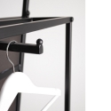 Miroir moderne sur pied intégral avec porte-manteau Ekbal Vente