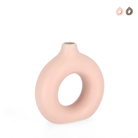 Pot de design en grès pour plantes et fleurs d'intérieur 18,5x6x19cm Odino Promotion