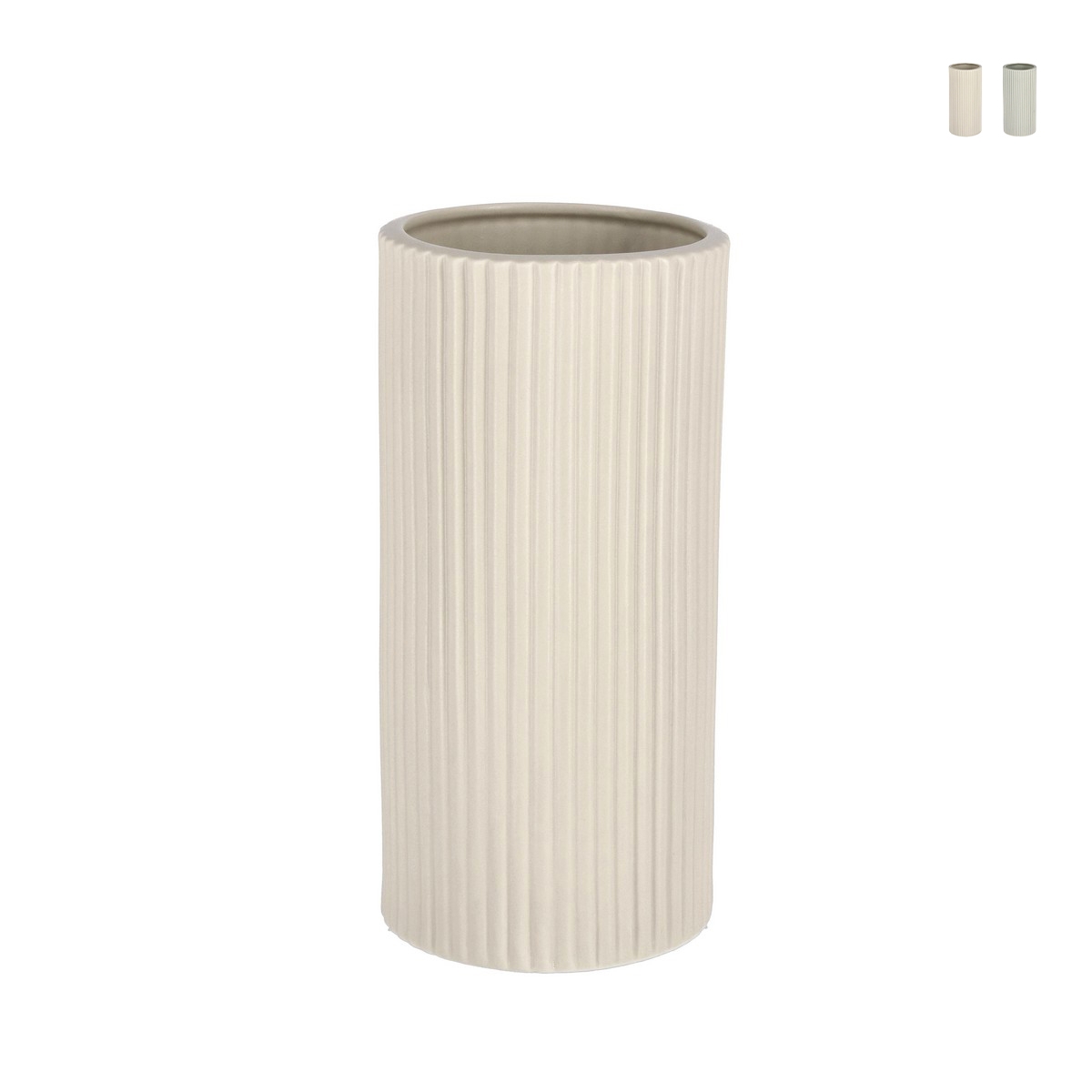 Pot de fleurs d'intérieur en porcelaine cylindre Ø12,5x26cm Vivy L Promotion Pot de fleurs d'intérieur en porcelaine cylindre Ø12,5x26cm Vivy L Promotion