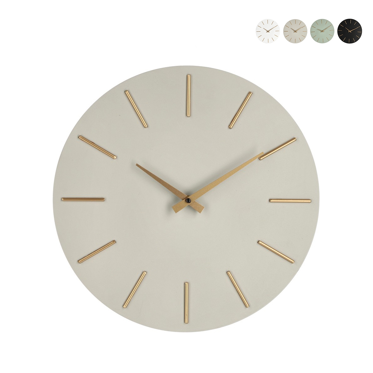 Horloge murale aiguilles dorées design minimaliste rond 40cm Timeline Choix Horloge murale aiguilles dorées design minimaliste rond 40cm Timeline Choix