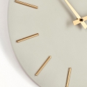 Horloge murale aiguilles dorées design minimaliste rond 40cm Timeline Modèle