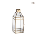 Lanterne en métal pour bougies d'intérieur 16x16x42cm Siwan Promotion
