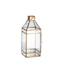 Lanterne en métal pour bougies d'intérieur 16x16x42cm Siwan Vente