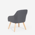Chaise fauteuil style nordique pour cuisine salle à manger gris Yamori Offre