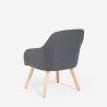 Chaise fauteuil style nordique pour cuisine salle à manger gris Yamori Offre