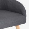 Chaise fauteuil style nordique pour cuisine salle à manger gris Yamori Remises
