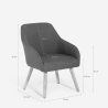 Chaise fauteuil style nordique pour cuisine salle à manger gris Yamori Réductions