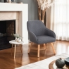 Chaise fauteuil style nordique pour cuisine salle à manger gris Yamori Vente