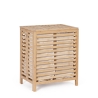 Panier à linge en bambou avec 2 sacs amovibles 50x60cm Cayden Promotion