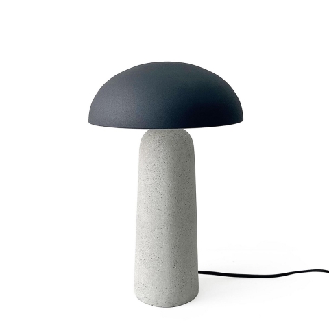 Lampe de table design moderne grise 25x39,5 Delphine Promotion