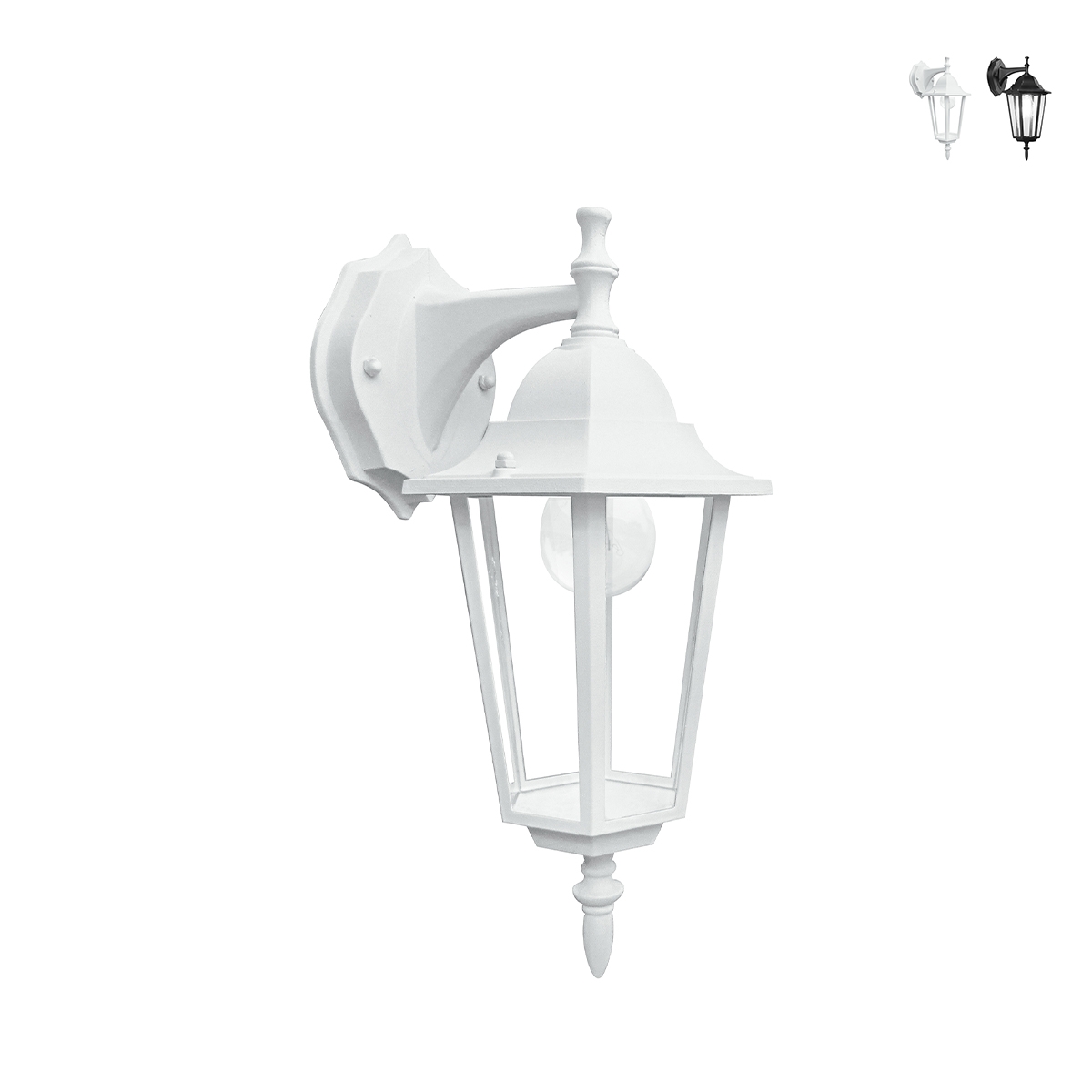 Applique murale extérieure avec diffuseur en verre IP44 Milano Remises